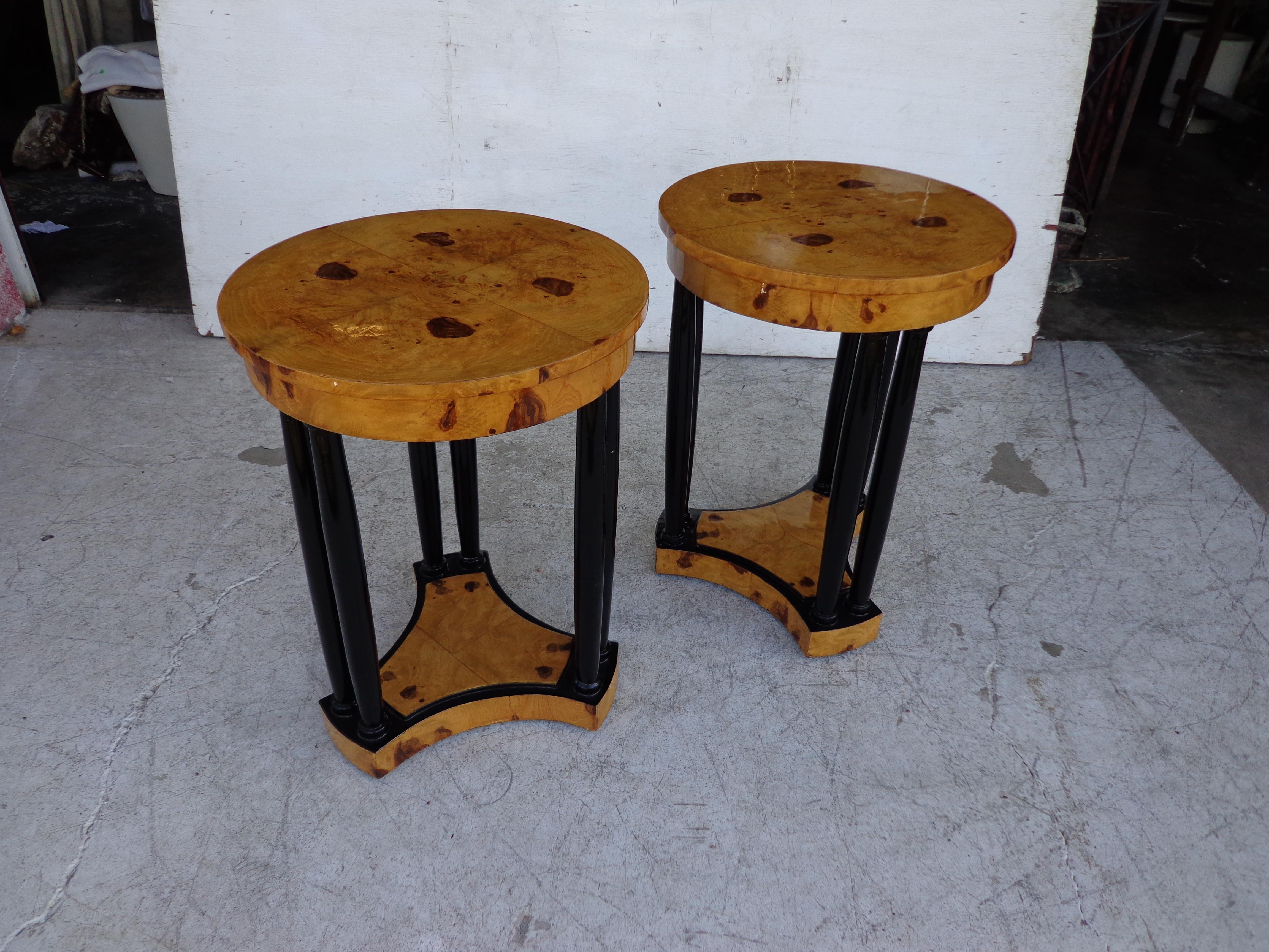 Art Deco style side tables.



   