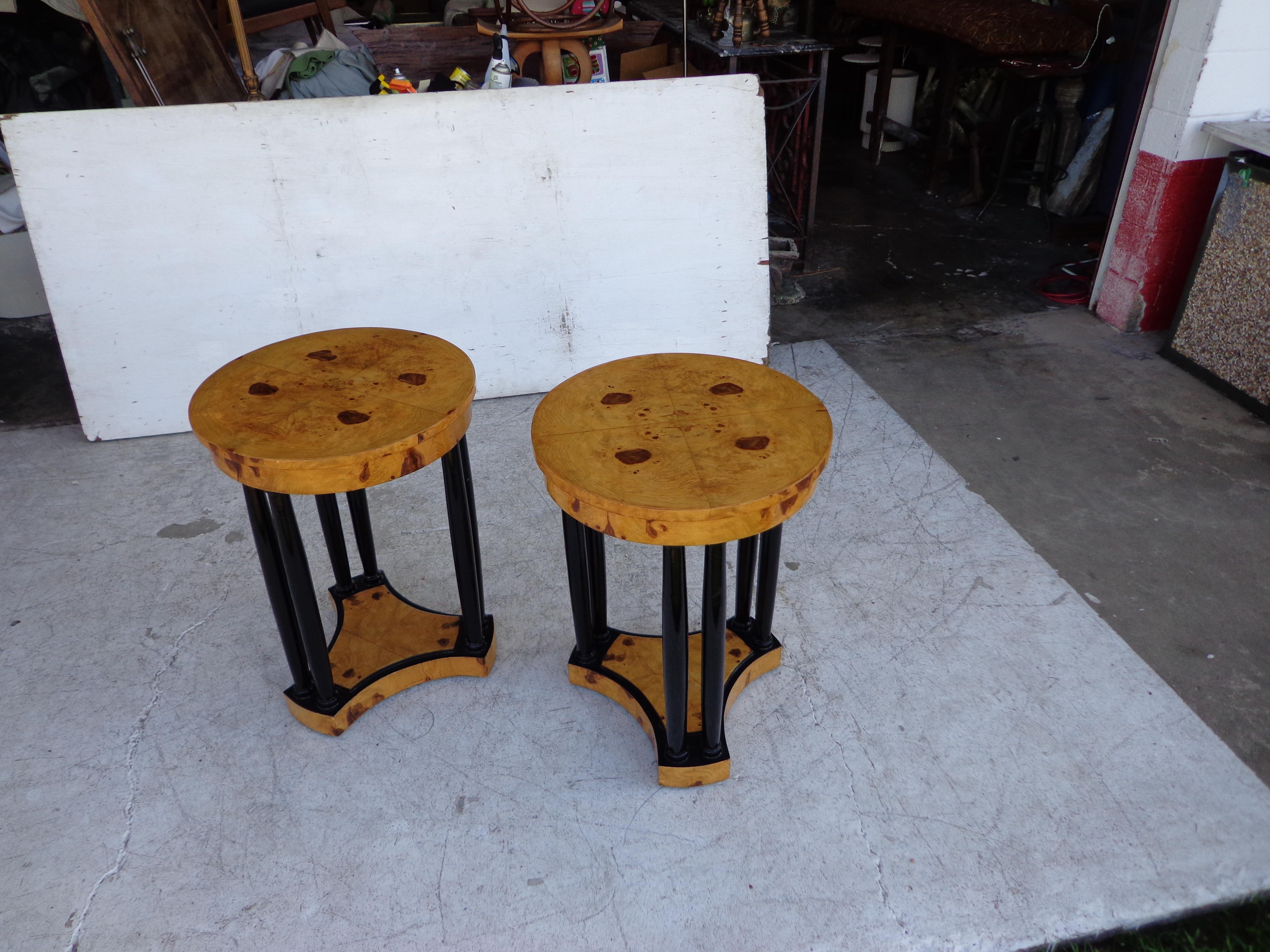 European Art Deco Style Side Tables For Sale