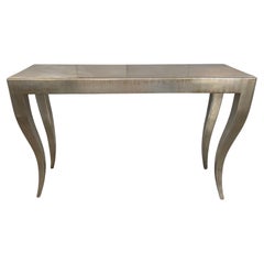 Art Deco Style Silver Leaf Console Table