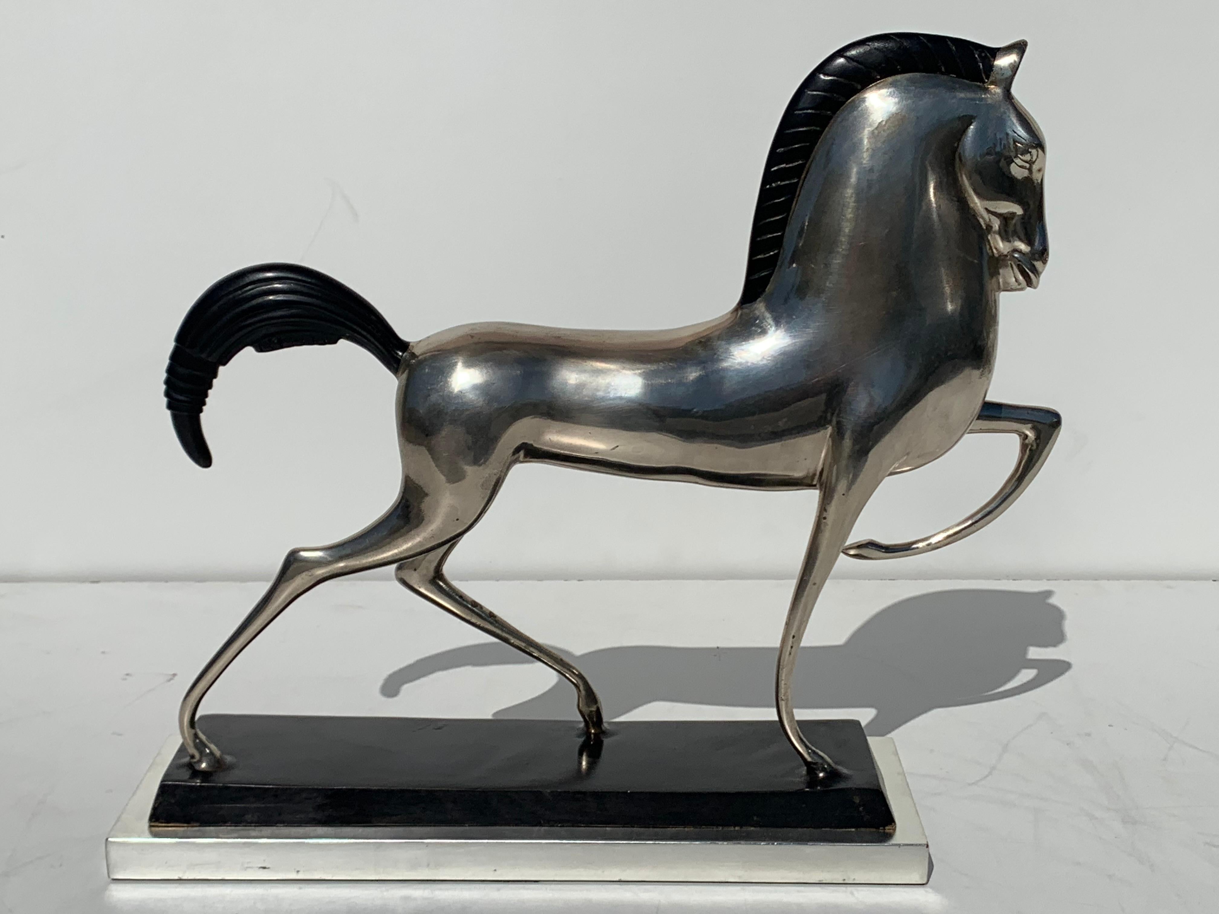 art deco horse sculpture