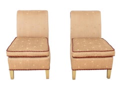 Paire de chaises à pantoufles de style Art Déco