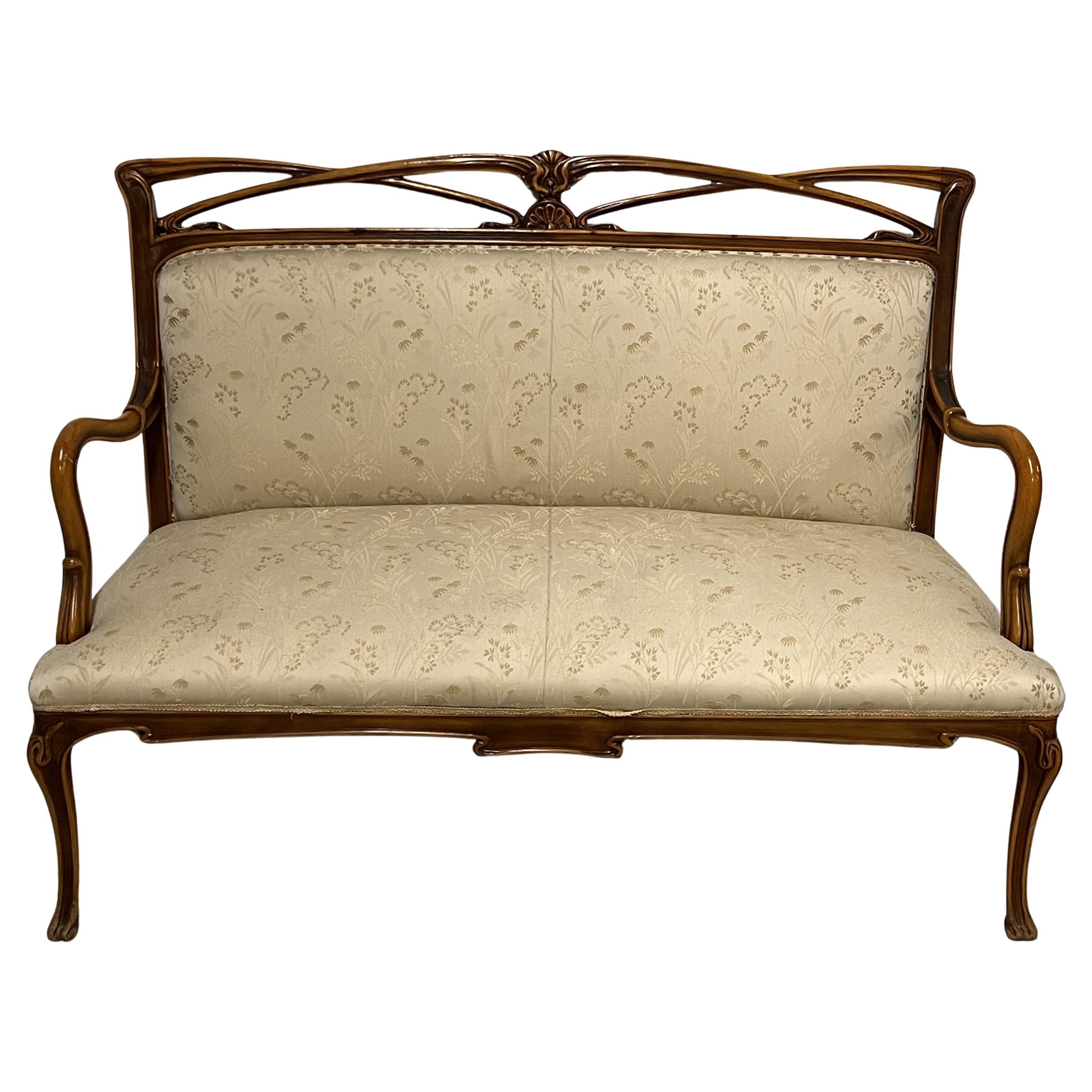 Art Deco Style Small Sofa