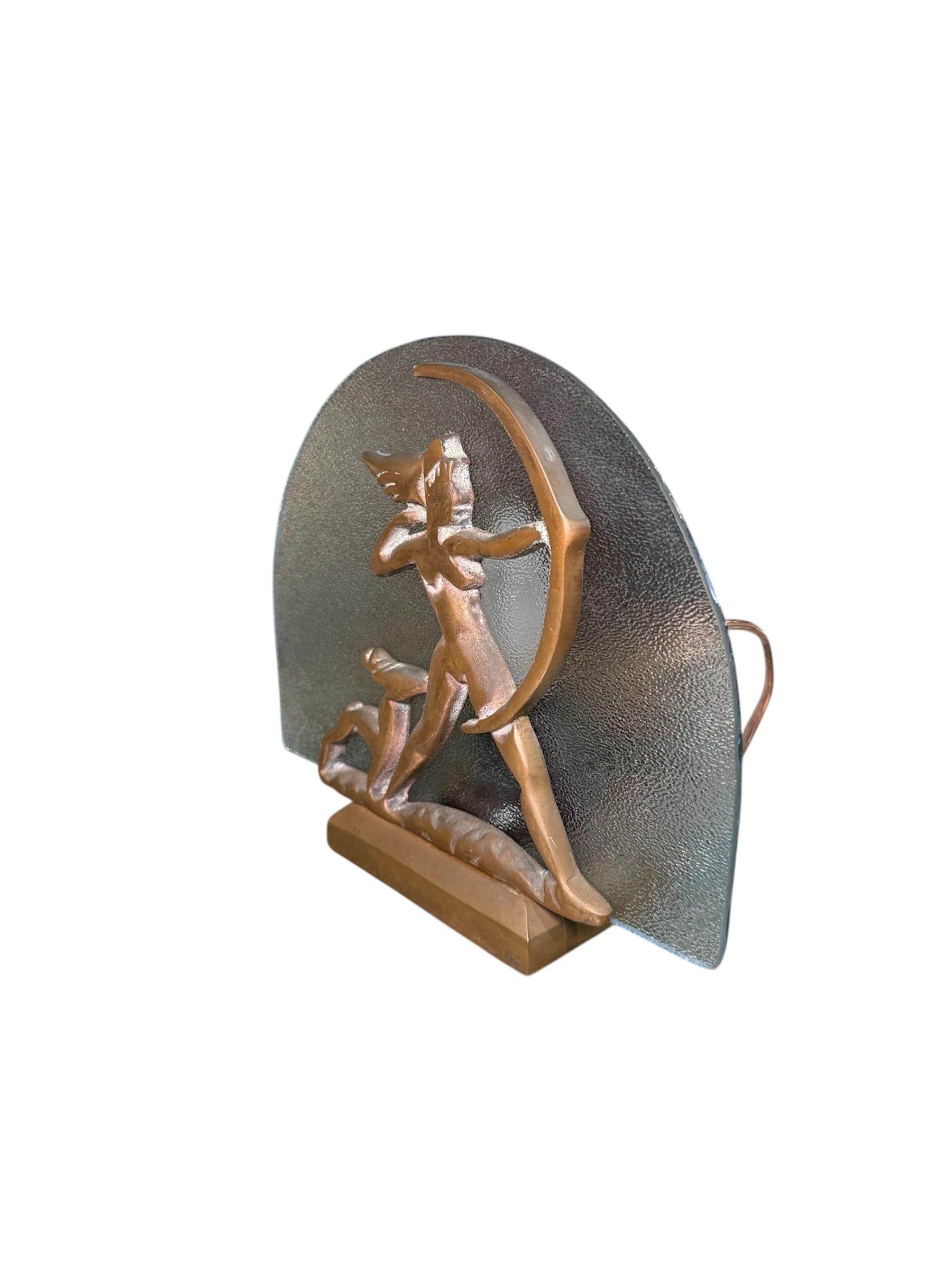 Unknown Art Deco Style Small Table Lamp For Sale