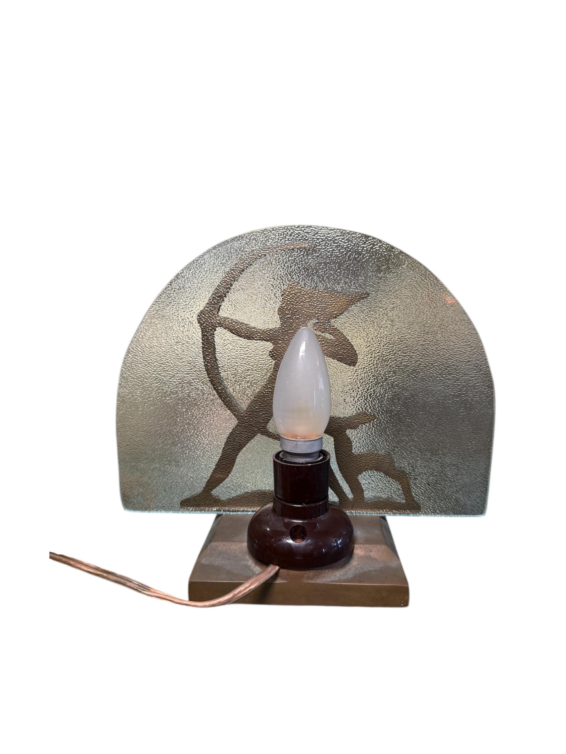 Art Deco Style Small Table Lamp For Sale 2