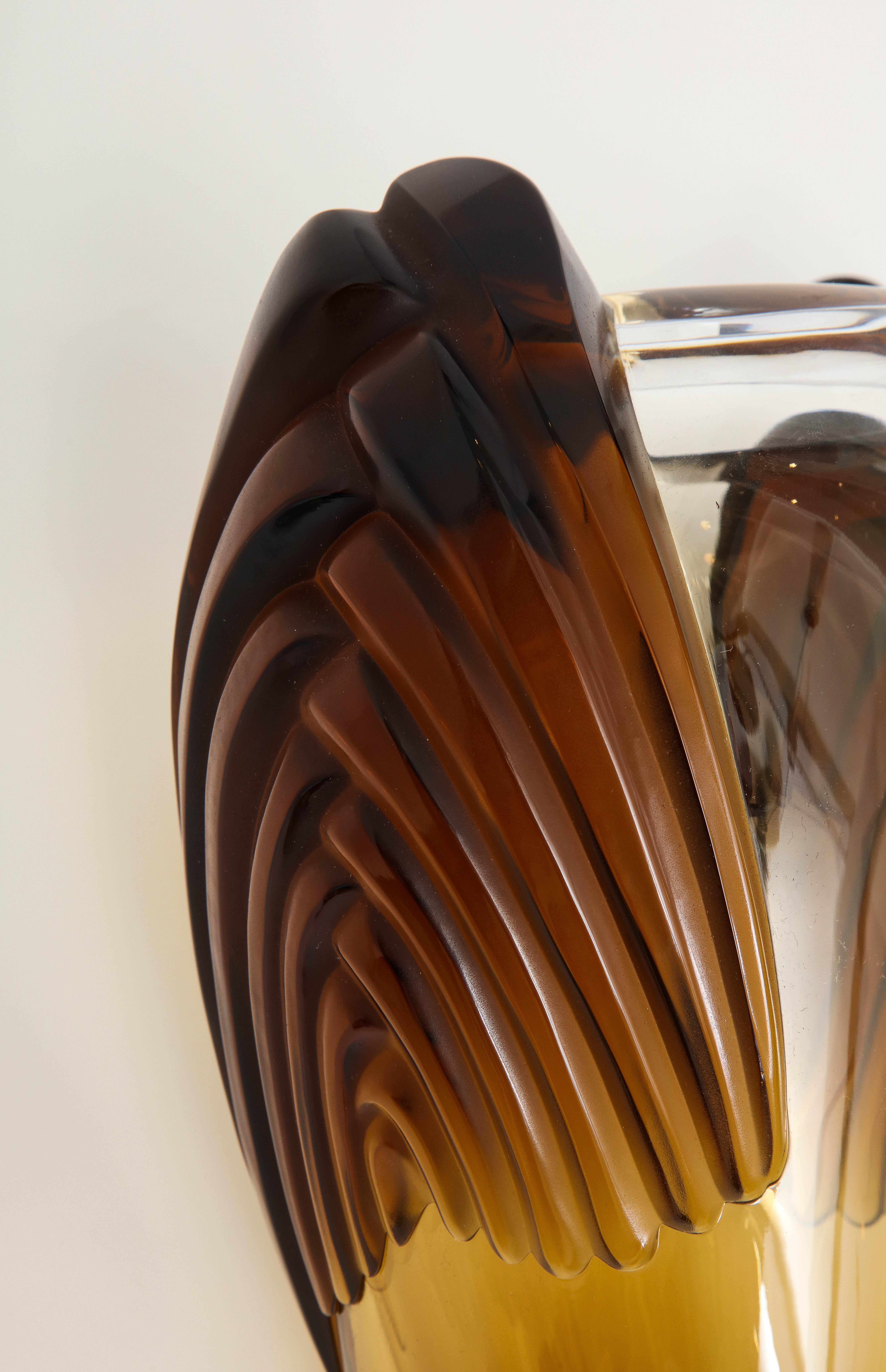 Vase « Marrakech » en verre fumé de style Art Déco par Lalique en vente 8