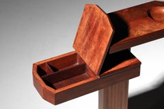 Art Deco style smoking table solid wood 1960s
