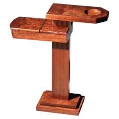 Art Deco style smoking table solid wood 1960s