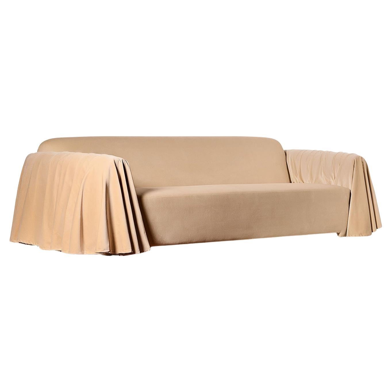 Art Deco Style Sofa in Velvet