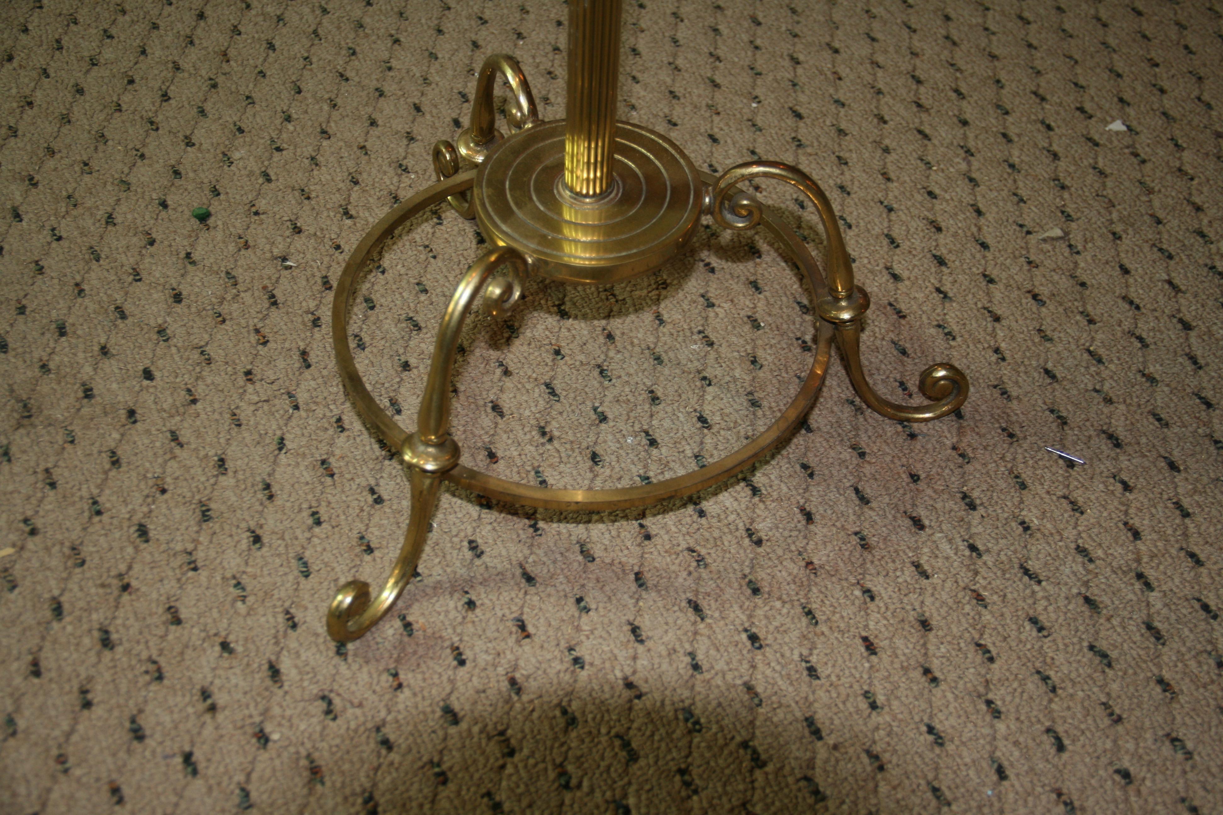 Art Deco Style Solid Brass Valet Stand 1960's For Sale 4
