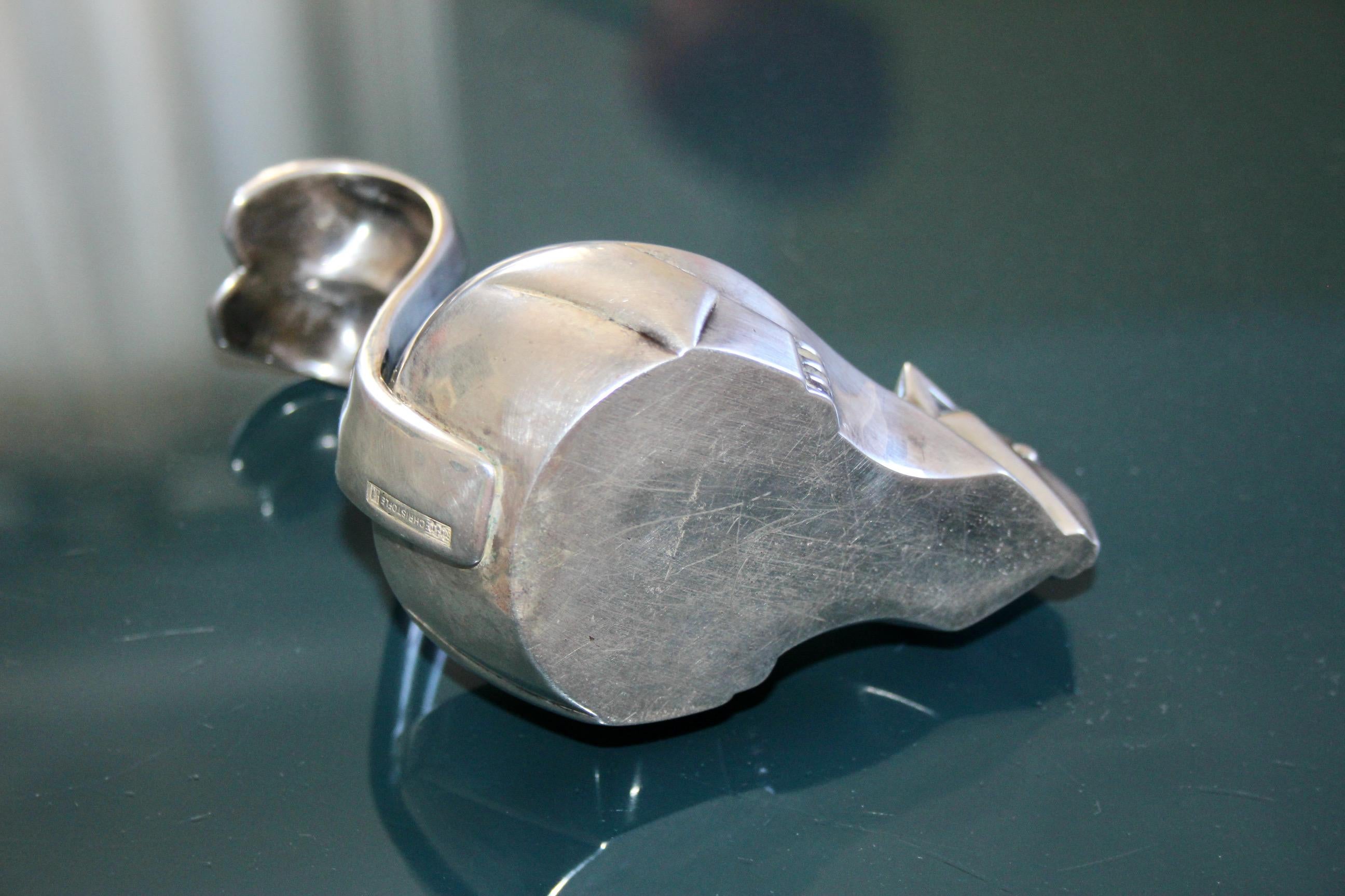 Late 20th Century Art Deco style Squirrel Drageoir by Gallia, Christofle For Sale
