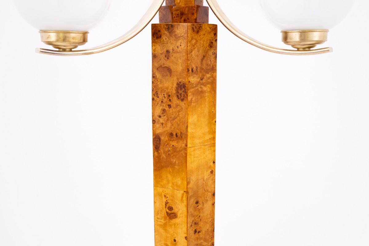 Art Deco style standing lamp, Poland, 1950s. In Good Condition For Sale In Chorzów, PL