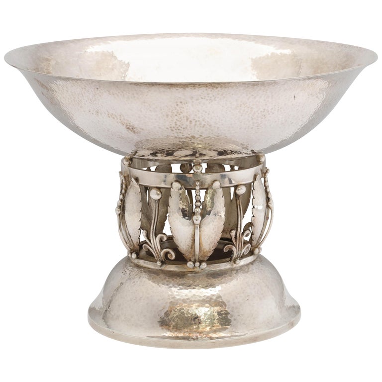 Art Deco Style Sterling Silver Centerpiece Bowl in the Jensen Style by