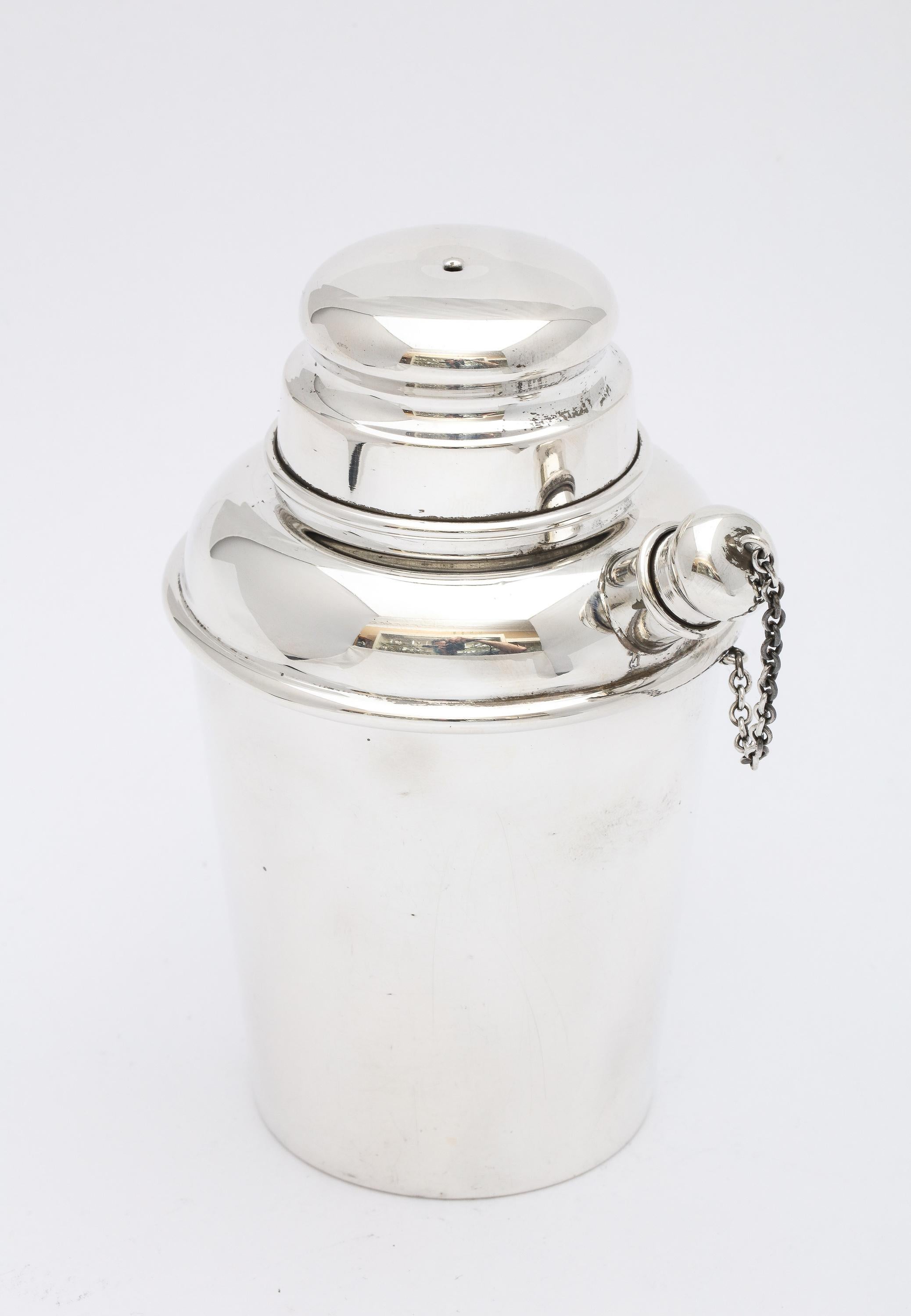 Art Deco Style Sterling Silver Cocktail Shaker 7