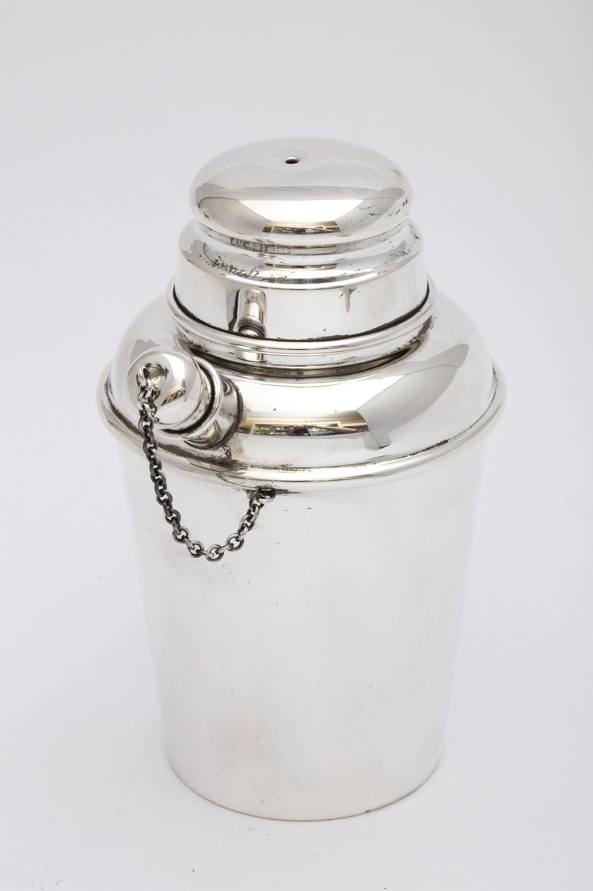 Art Deco Style Sterling Silver Cocktail Shaker 8