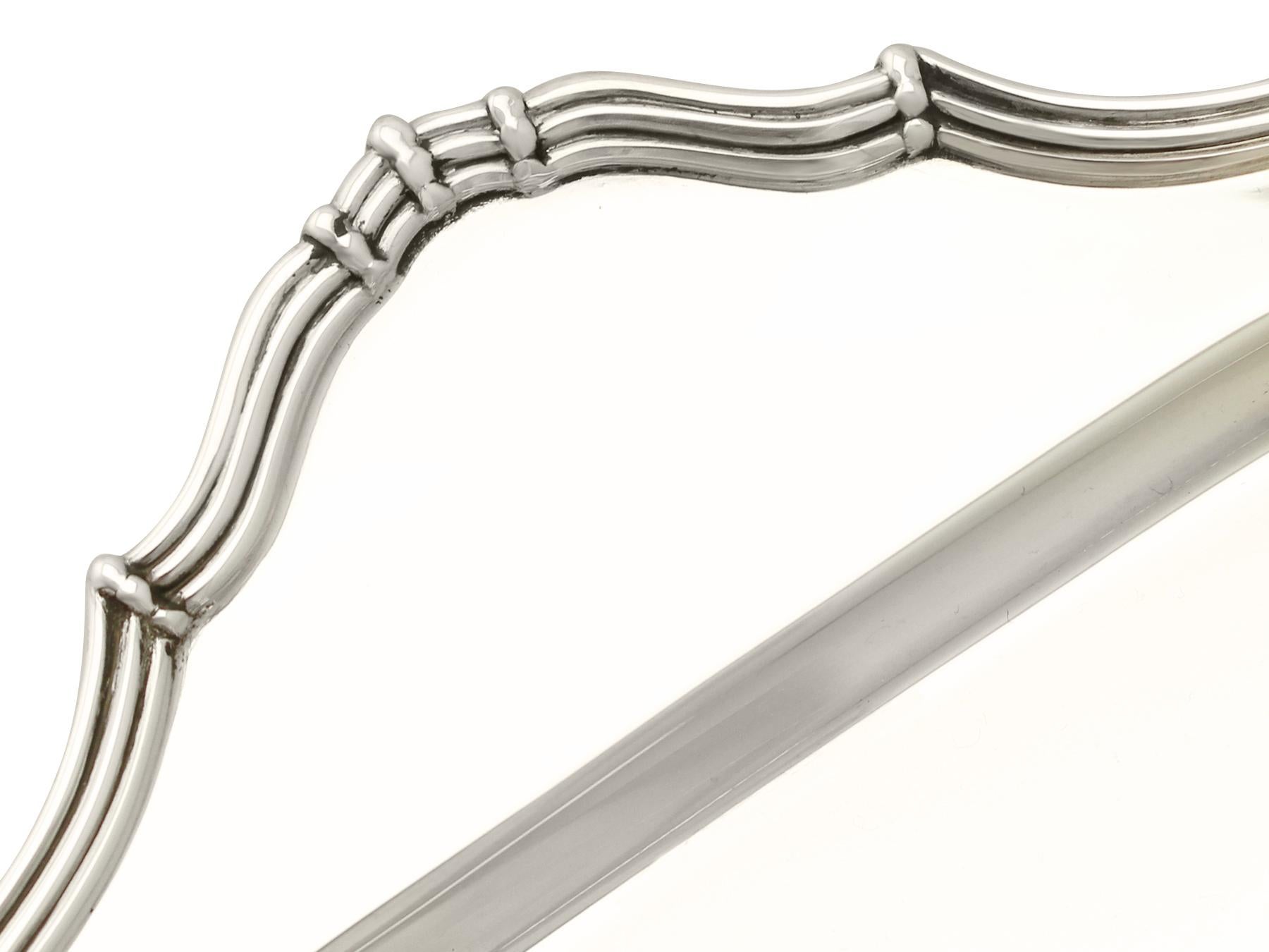 Mid-20th Century Art Deco Style Sterling Silver Drinks Tray