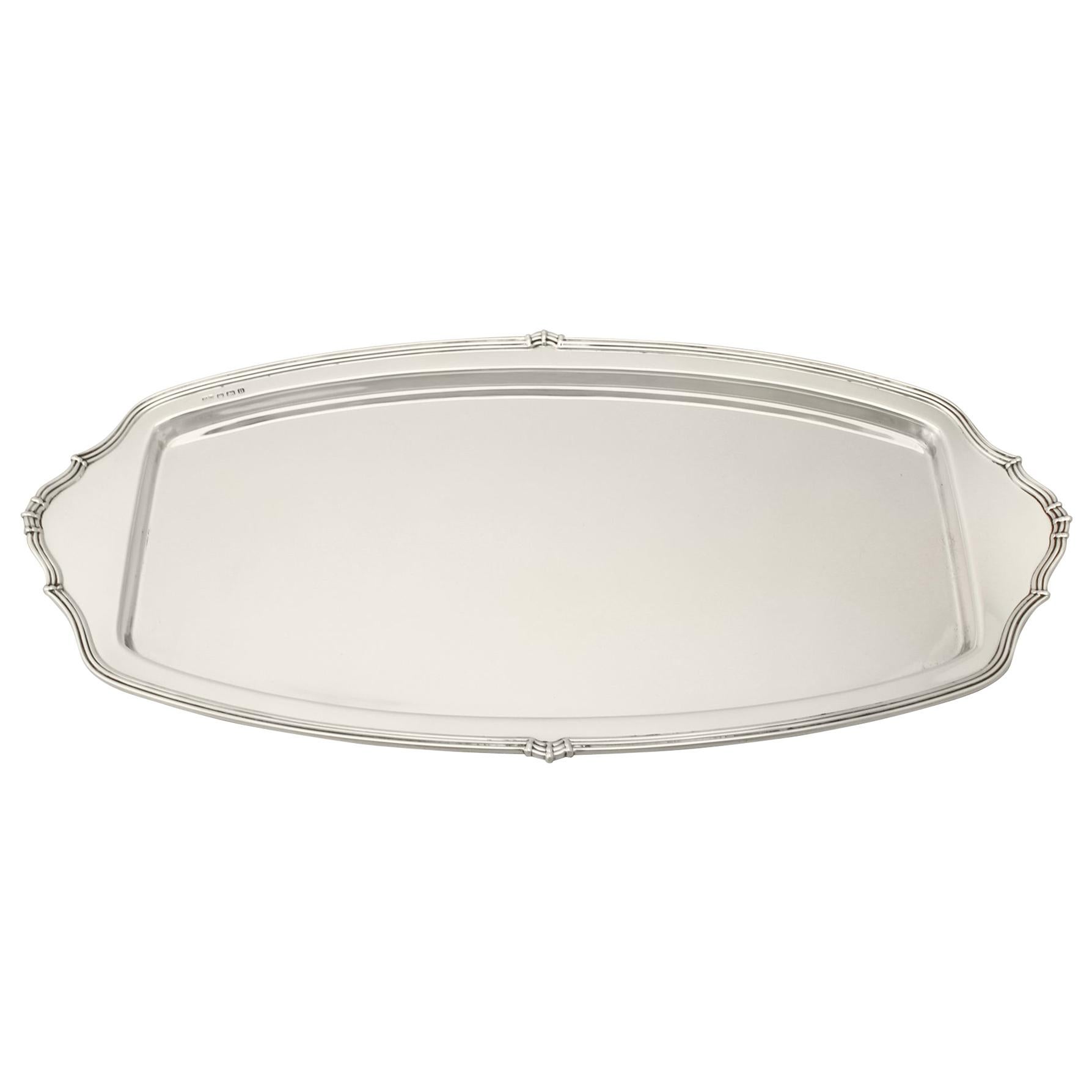 Art Deco Style Sterling Silver Drinks Tray