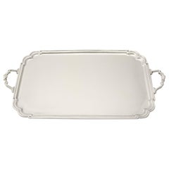 Vintage Art Deco Style Sterling Silver Drinks Tray