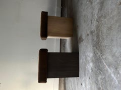 Art Deco Style Stool (Natural Finish)