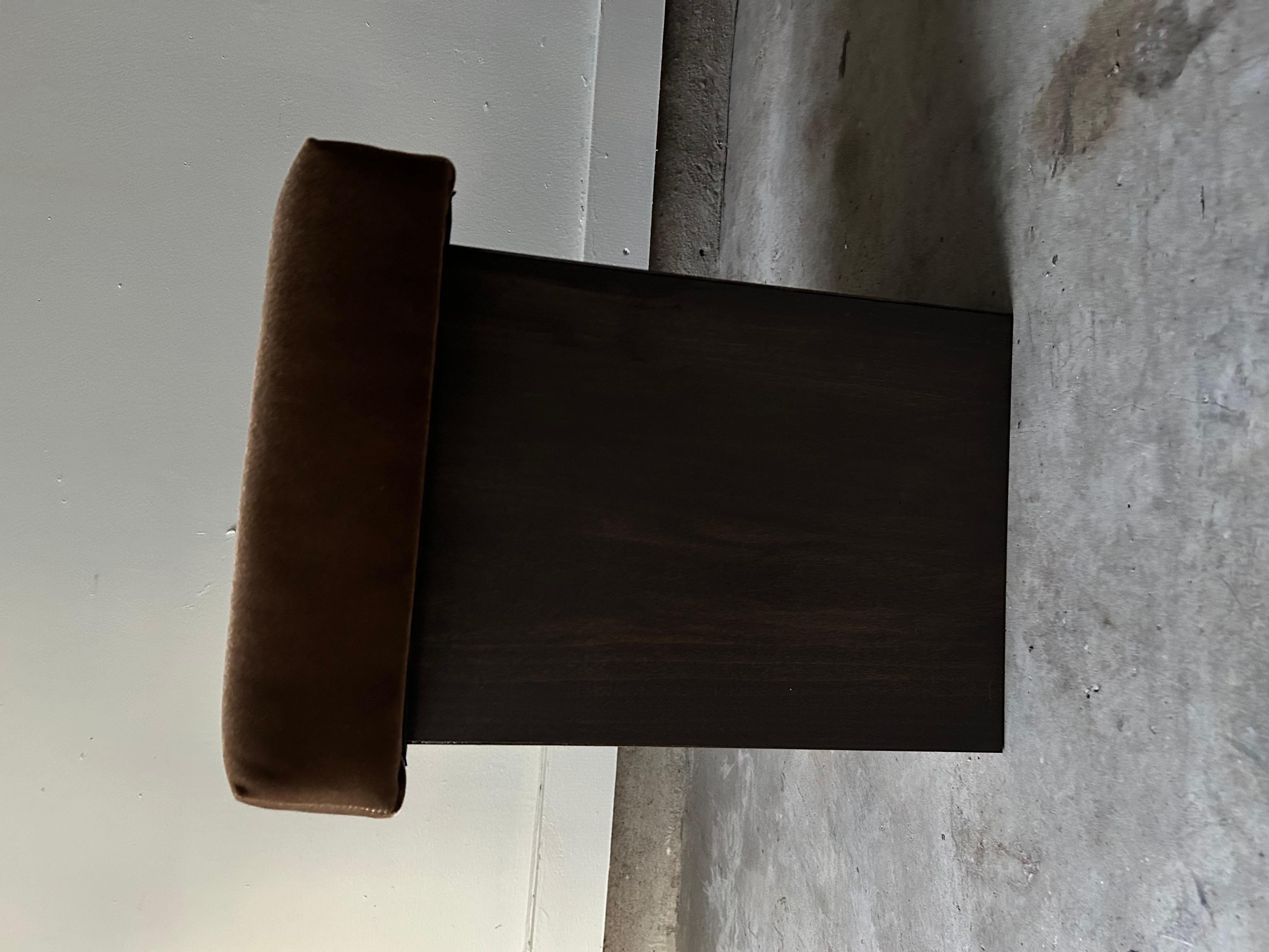 Art Deco Style Stool (Walnut Finish) In New Condition For Sale In Houston, TX
