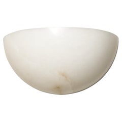 Art Deco Style Streamline Alabaster Sconce 