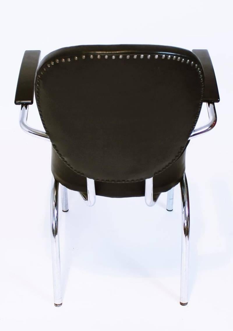 Art Deco Style Streamline Armchair by Röder Söhne Germany 1950s 2