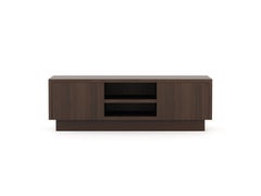 Art Deco style Sublime Tv Cabinet made with walnut and lacquer, Handmade