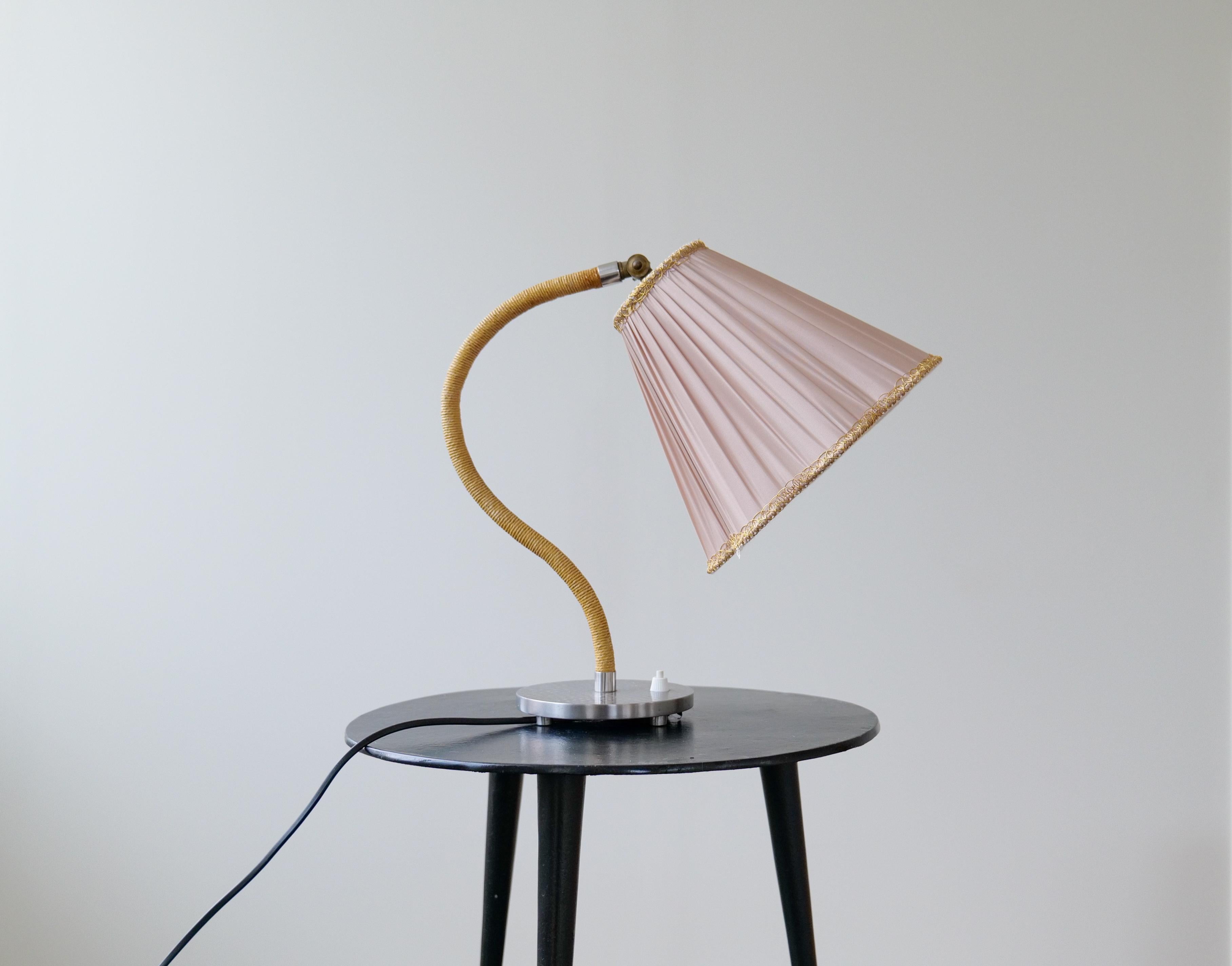 Late 20th Century Art Deco Style Swedish Sculptural Table Lamp 1970s For Sale