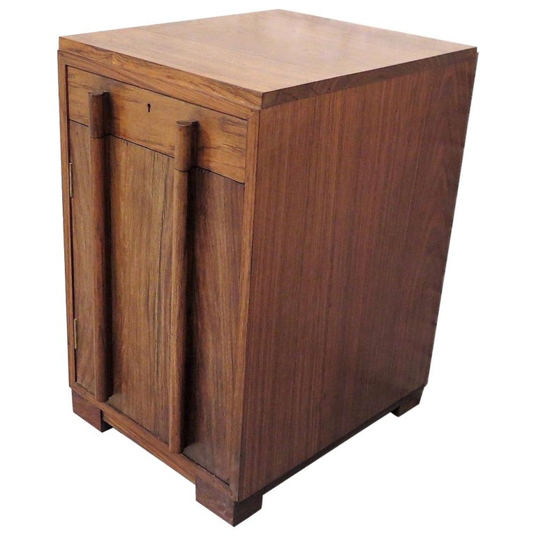 Art Deco Style Teak Wood Cupboard For Sale at 1stdibs