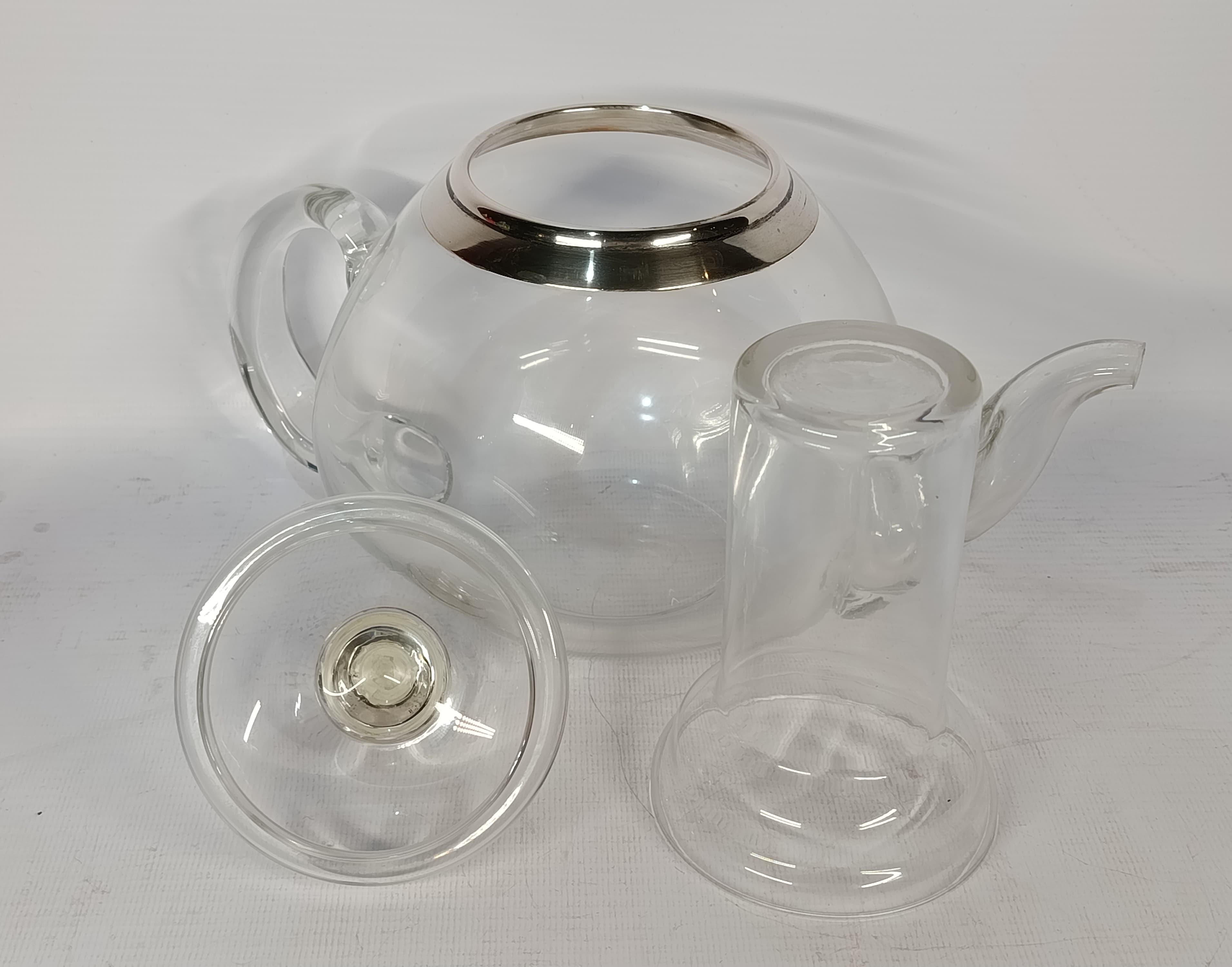 Argent Théière de style Art déco avec infuseur, Allemagne vers 1950 en vente
