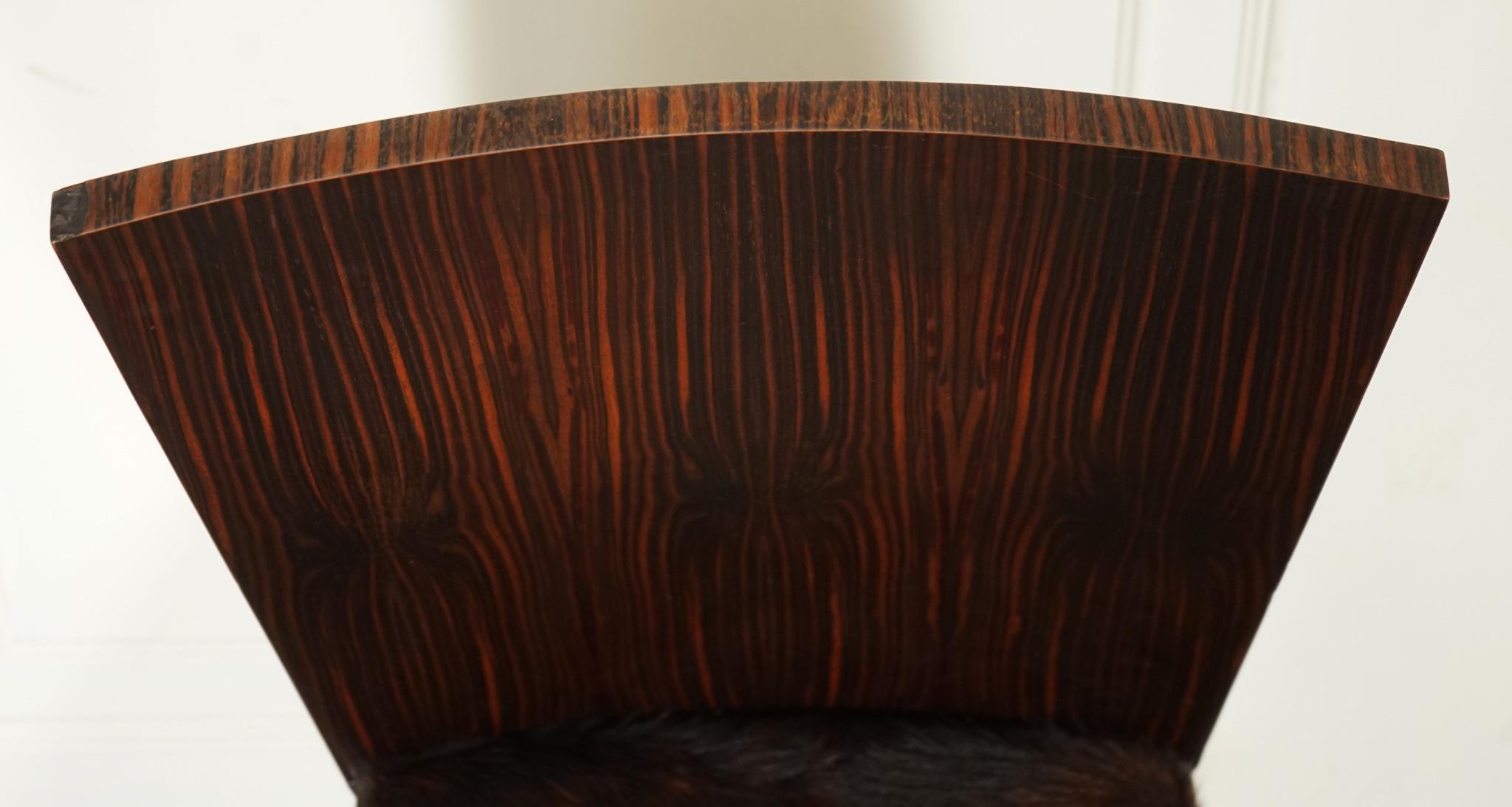 ART DECO Style THEODORE ALEXANDER OFFICE SIDE CHAIR MIT PONY HiDE SEAT im Angebot 3