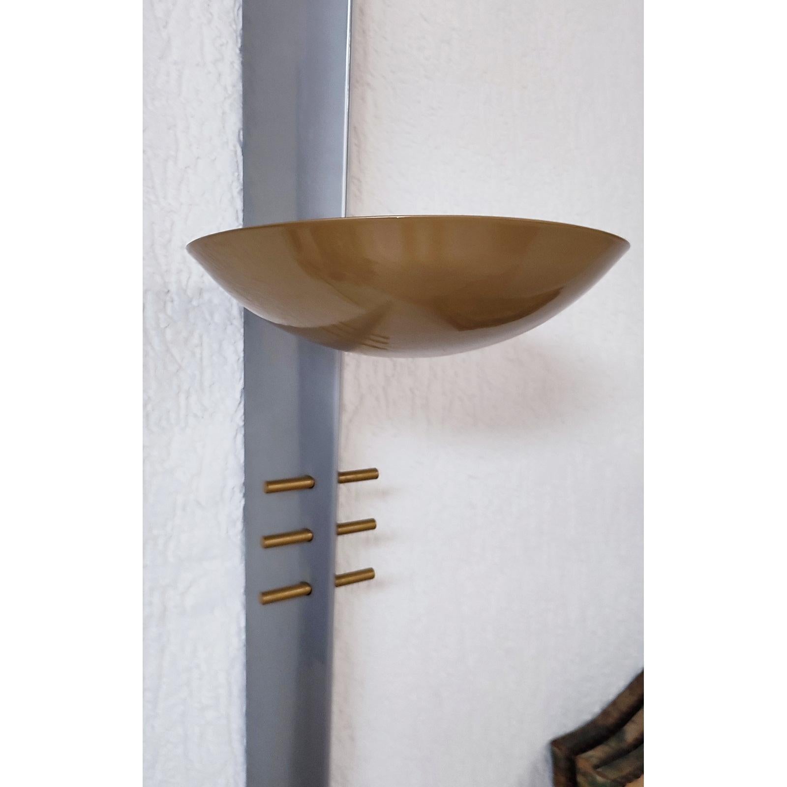 Art Deco Style Torchiere Wall Lights Six Feet Tall by Philips For Sale 3