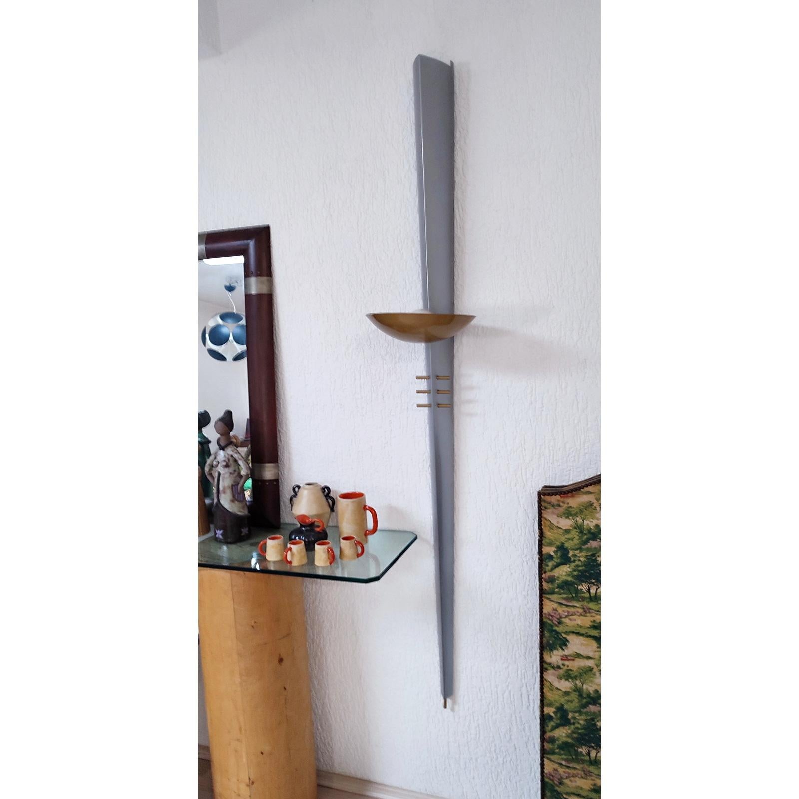 Art Deco Style Torchiere Wall Lights Six Feet Tall by Philips For Sale 2