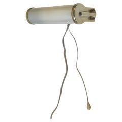 Vintage Art Deco Style Tubular Wall Sconce in Opaline Glass from Lyfa, 1950s