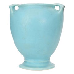 Art Deco Style Turquoise Ceramic Vase