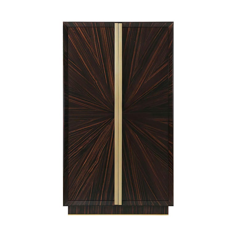 Art Deco Style Two-Door Cabinet at 1stDibs | art deco storage cabinet, art deco cabinet doors