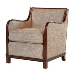 Art Deco Style Upholstered Armchair