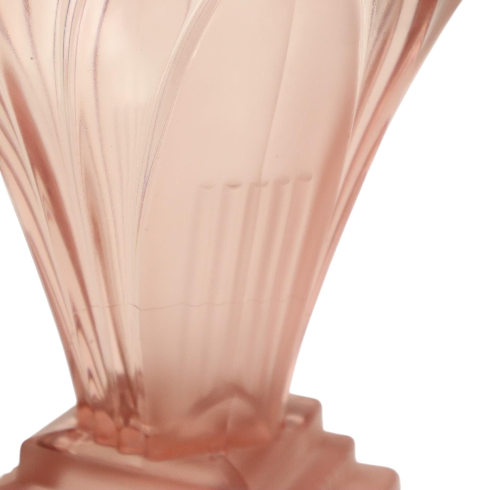 Art Deco Style Vase Model Greta 1950s Walther VEB Sachsenglas For Sale 4