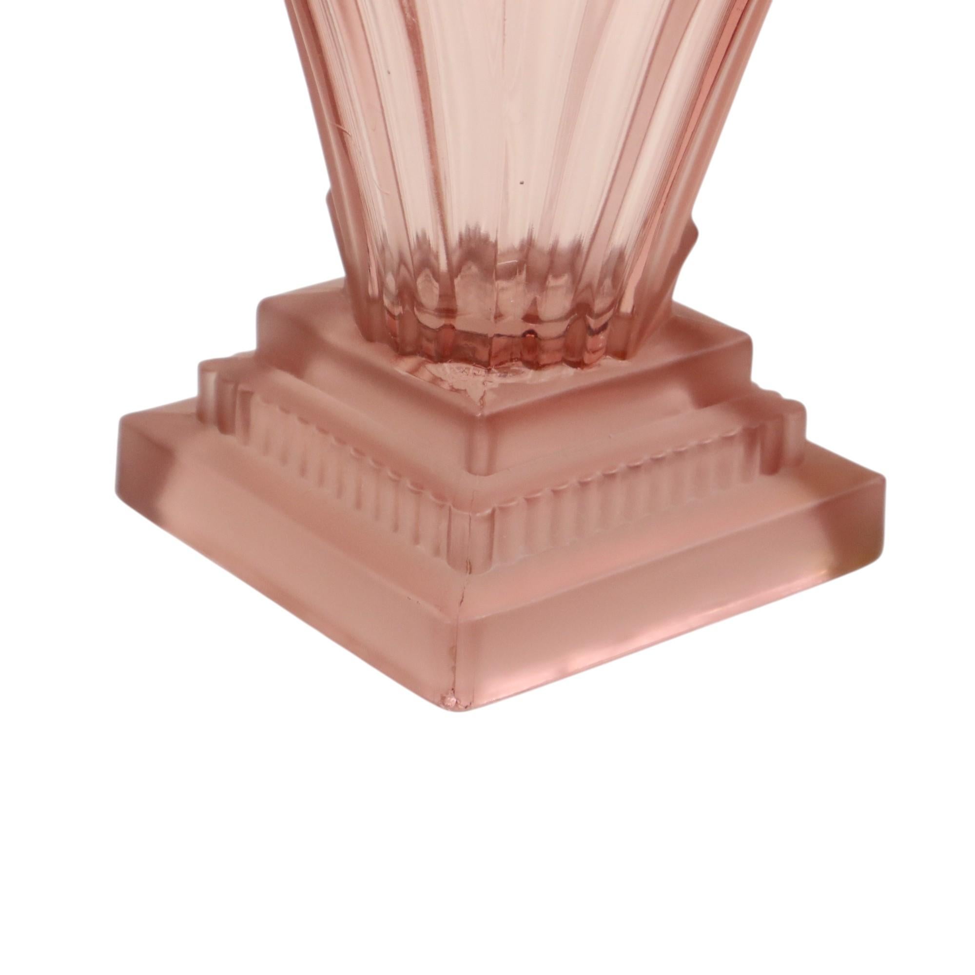 20th Century Art Deco Style Vase Model Greta 1950s Walther VEB Sachsenglas For Sale