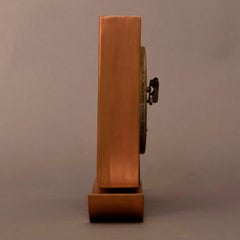 Reloj de sobremesa Veglia de cobre estilo Art Déco de Fratelli Borletti Milán