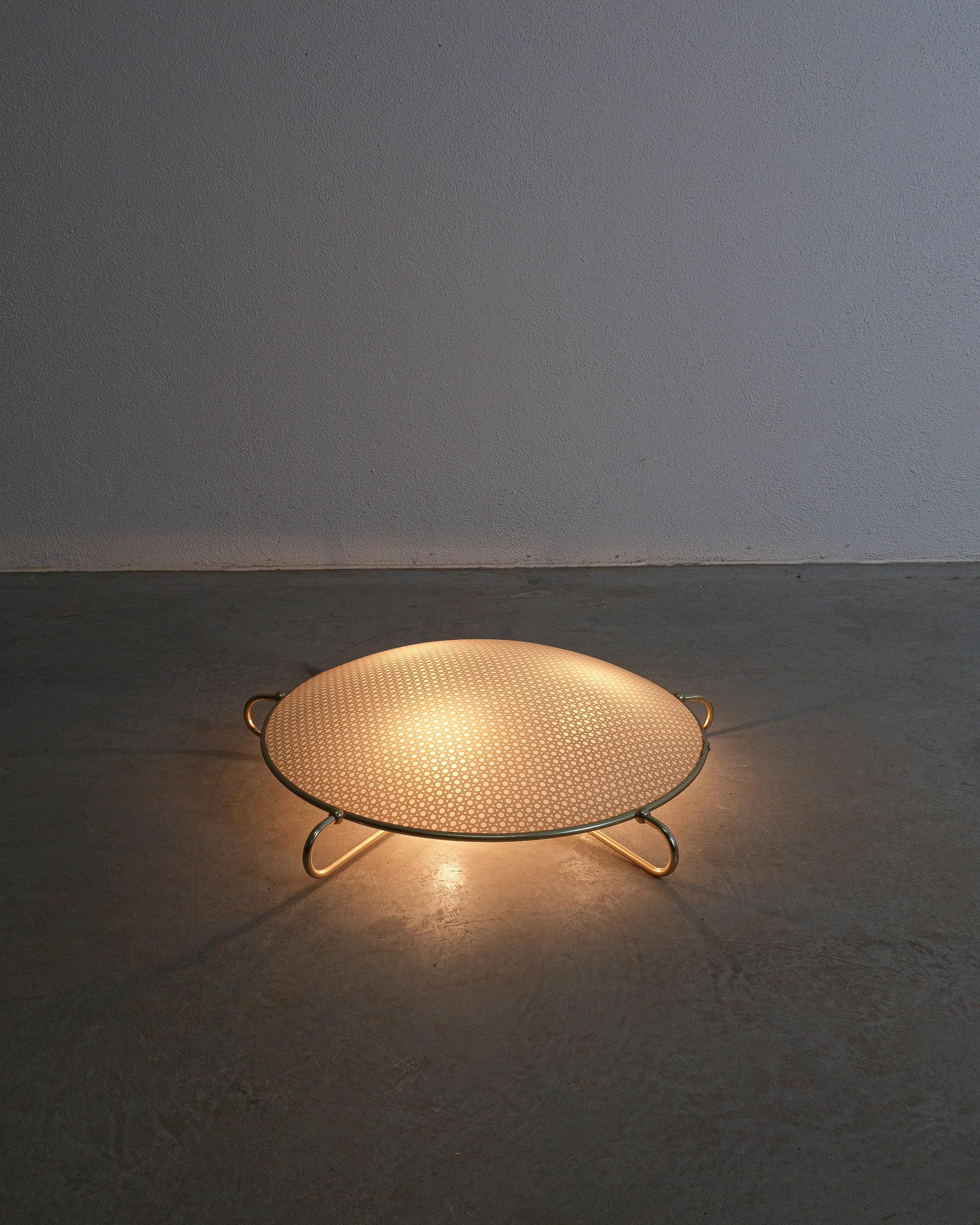 Art Deco Style Vinyl  Flush Mounts (2) Ceiling Lamp, Germany 1955 For Sale 2