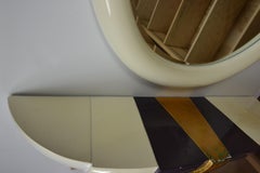 Laqué style Art déco  Console murale et miroir