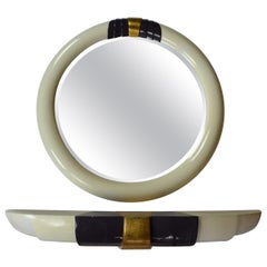 Art Deco Style Wall Console and Mirror