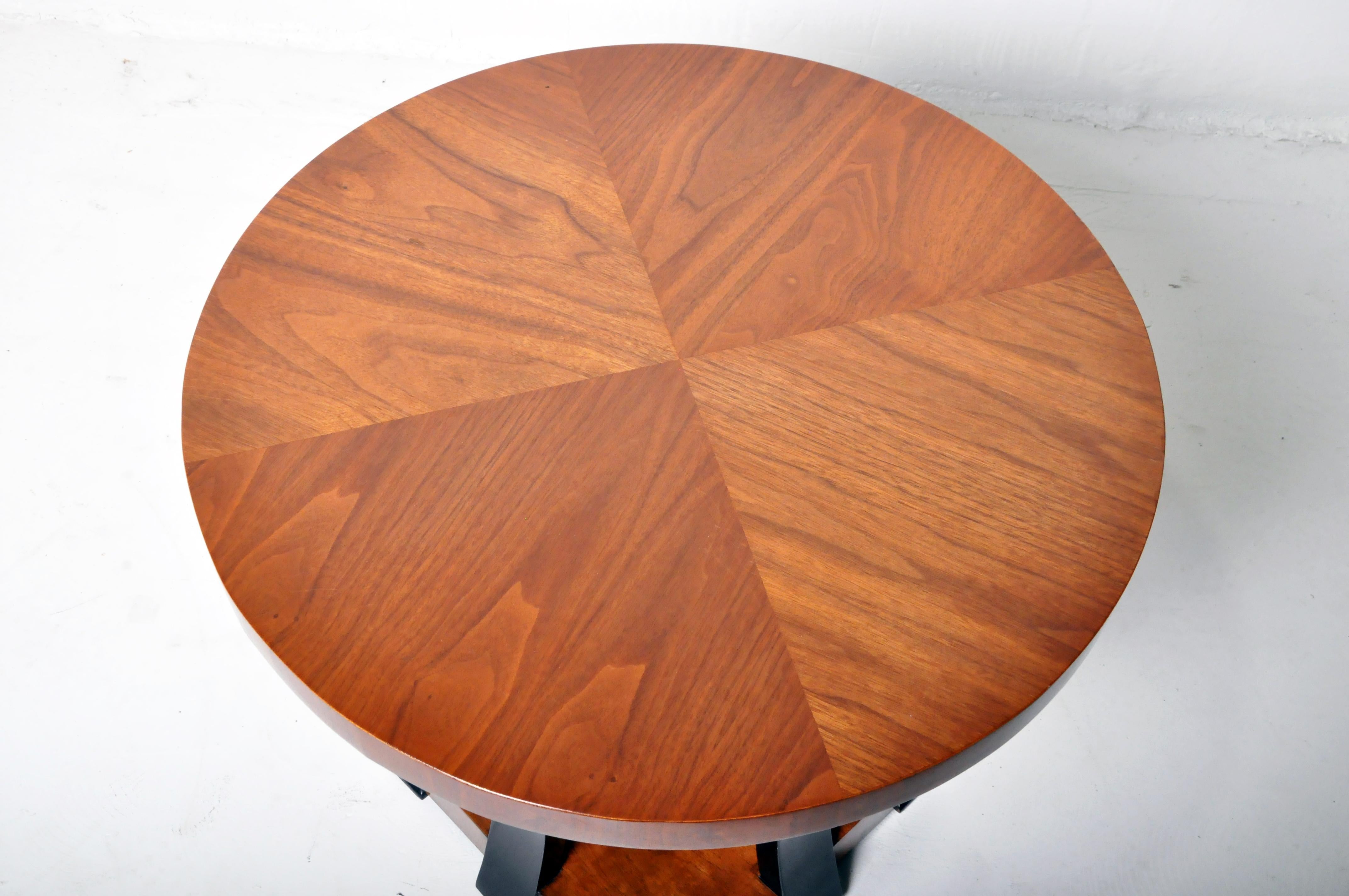 Art Deco Style Walnut Veneer Side Table 12