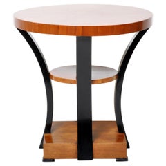 Art Deco Style Walnut Veneer Side Table