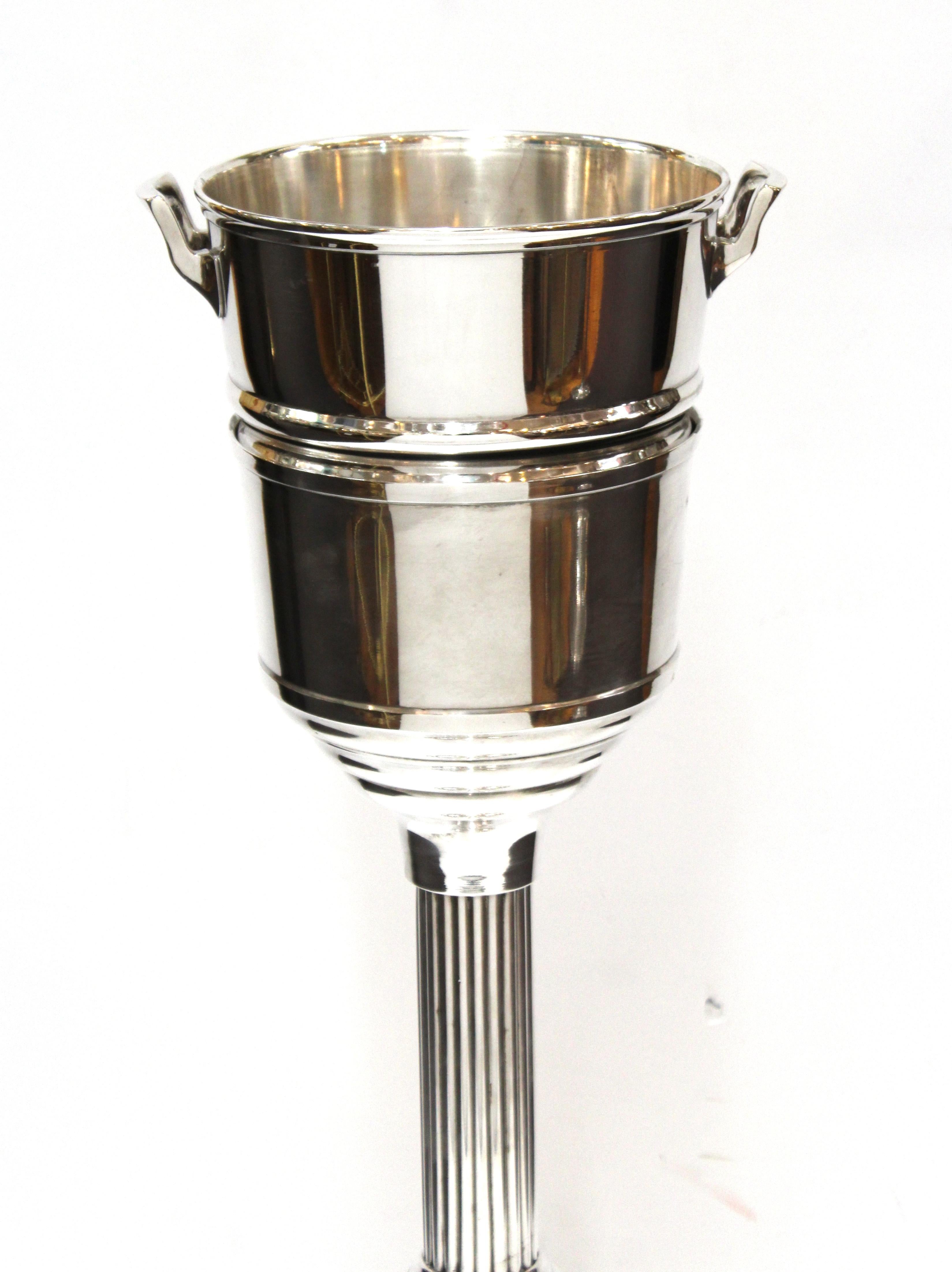 chrome champagne bucket