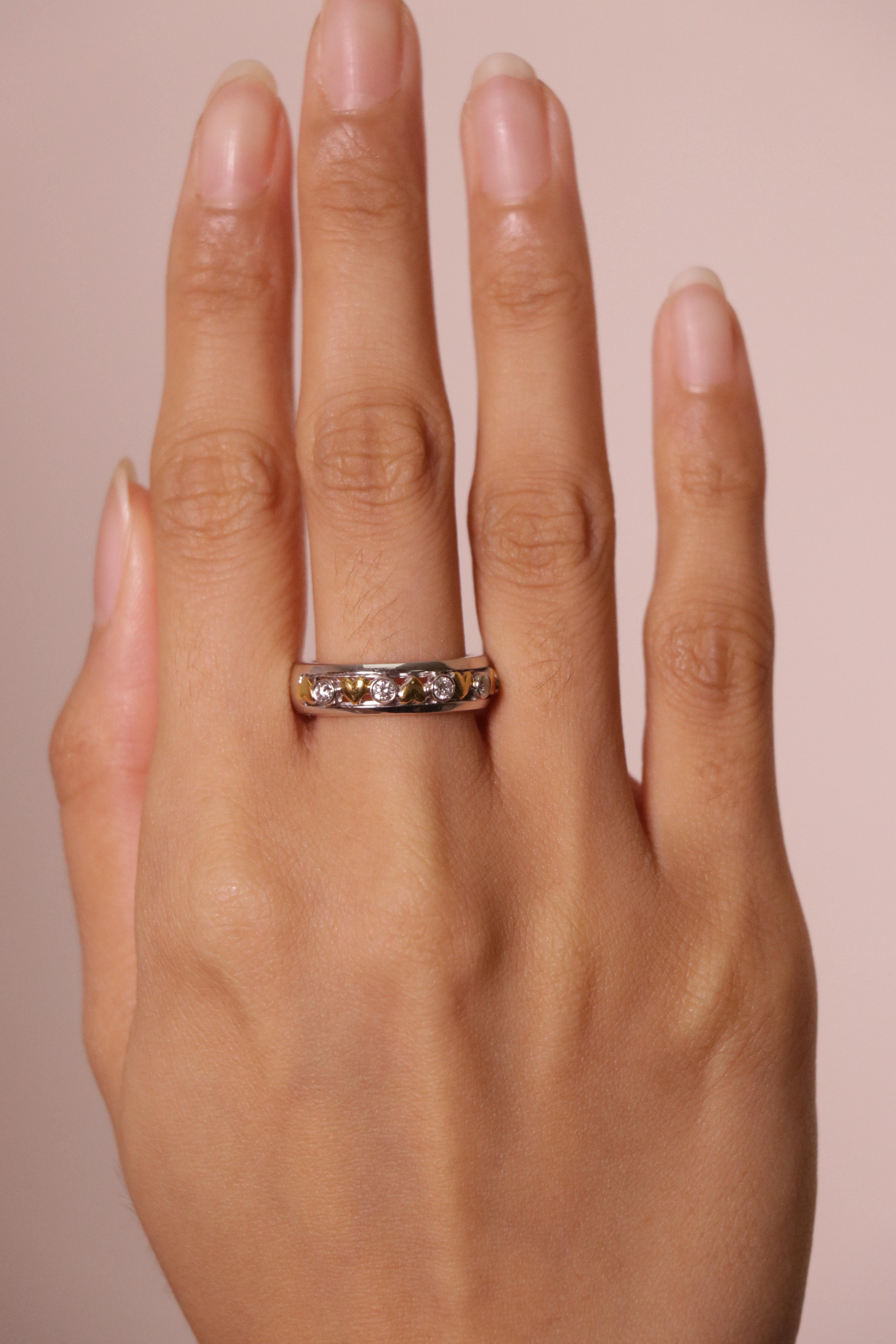 Bague de fiançailles de style Art déco en or 18 carats/22 carats et diamants blancs en vente 1