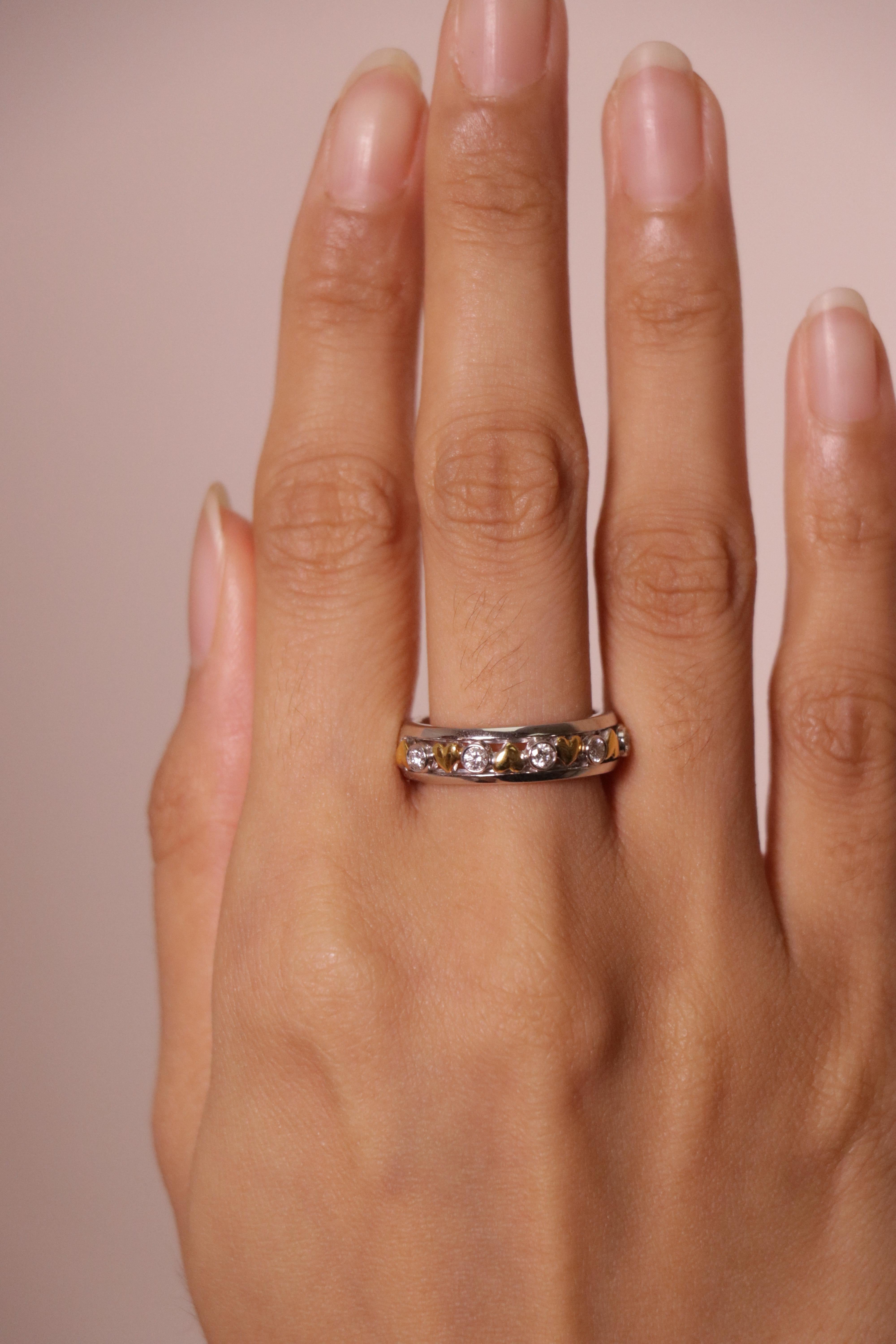 Bague de fiançailles de style Art déco en or 18 carats/22 carats et diamants blancs en vente 2
