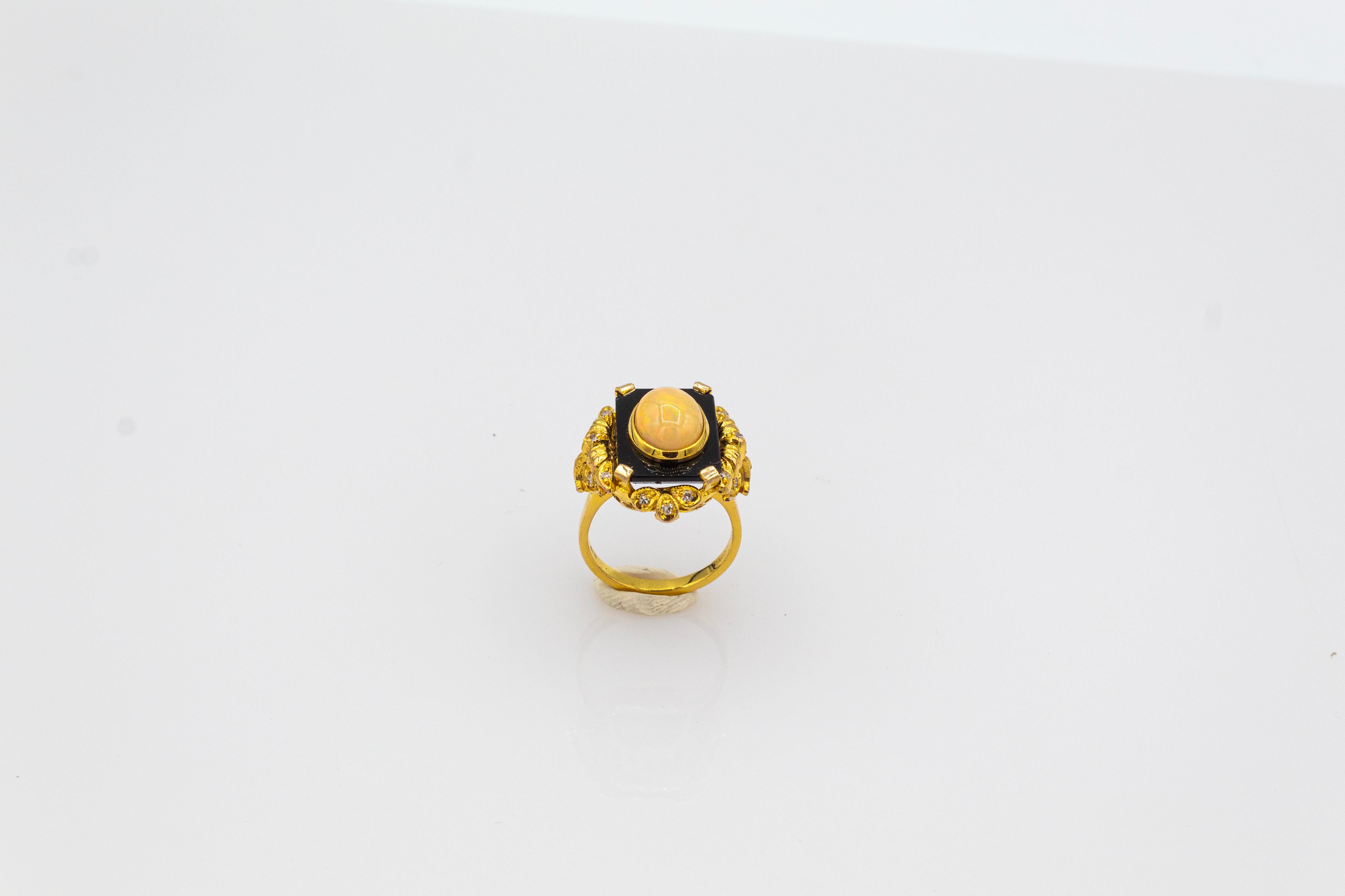 For any problems related to some materials contained in the items that do not allow shipping, please contact the seller with a private message to solve the problem.
We can ship every piece of our 1stdibs catalog worldwide.

This Ring is made of 9K