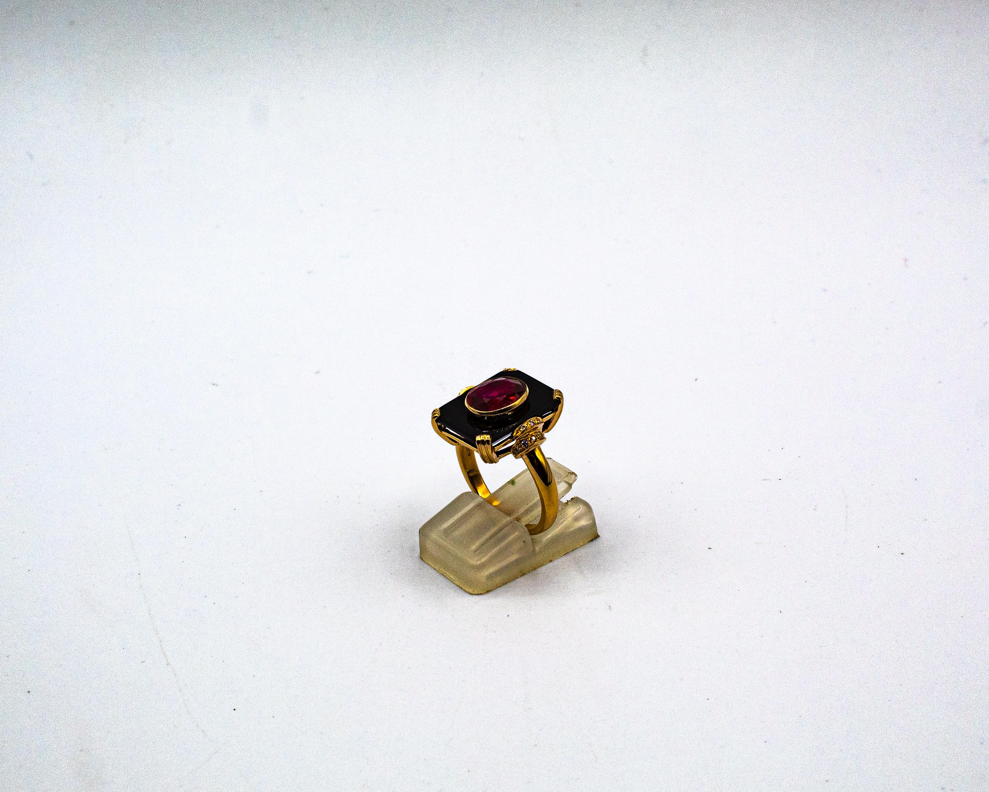 ruby and onyx ring