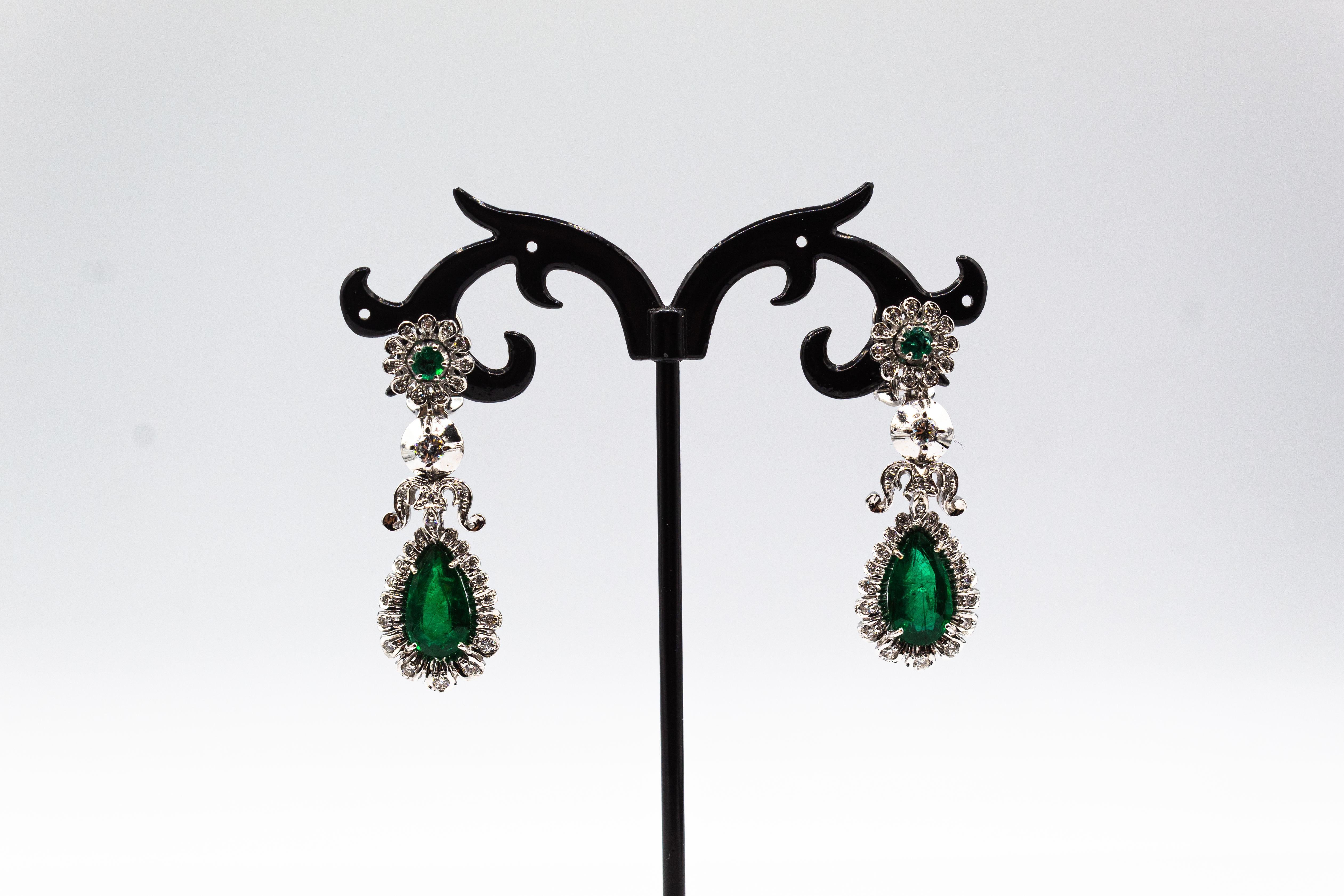 For any problems related to some materials contained in the items that do not allow shipping, please contact the seller with a private message to solve the problem. 
We can ship every piece of our 1stdibs catalog worldwide.

These Earrings are made